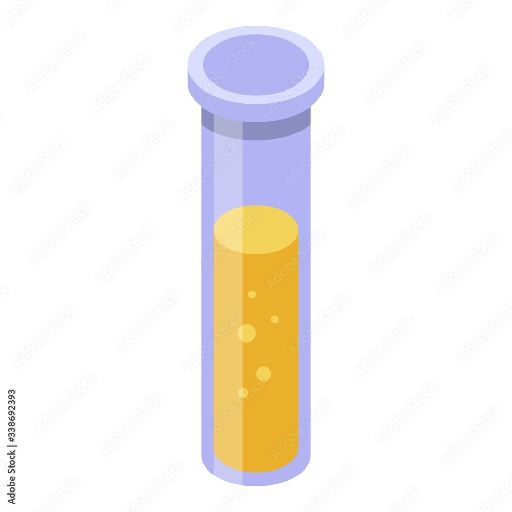Wizard potion test tube icon. Isometric of wizard potion test tube vector icon for web design isolated on white background Wizard potion test tube icon. Isometric of wizard potion test tube vector icon for web design isolated on white background