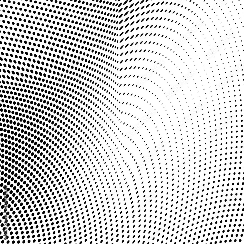 Halftone texture is a monochrome wave. Abstract black and white background of dots Halftone texture is a monochrome wave. Abstract black and white background of dots