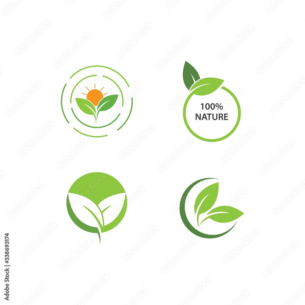 Green leaf logo Green leaf logo