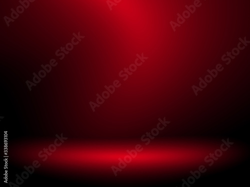 Black and red background. Abstract red background, can be used for valentines or Christmas design layout, studio, web template, room and report with smooth gradient color.