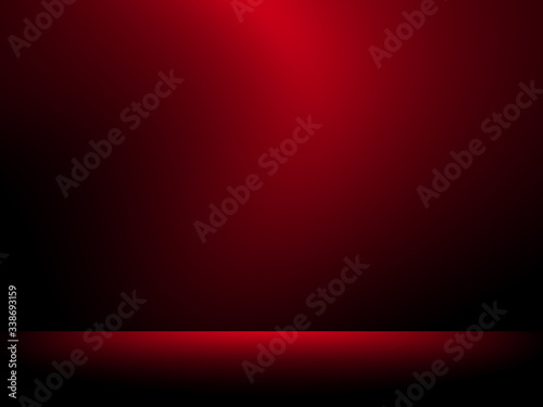 Black and red background. Abstract red background, can be used for valentines or Christmas design layout, studio, web template, room and report with smooth gradient color.