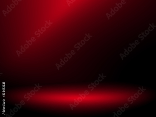 Black and red background. Abstract red background, can be used for valentines or Christmas design layout, studio, web template, room and report with smooth gradient color.