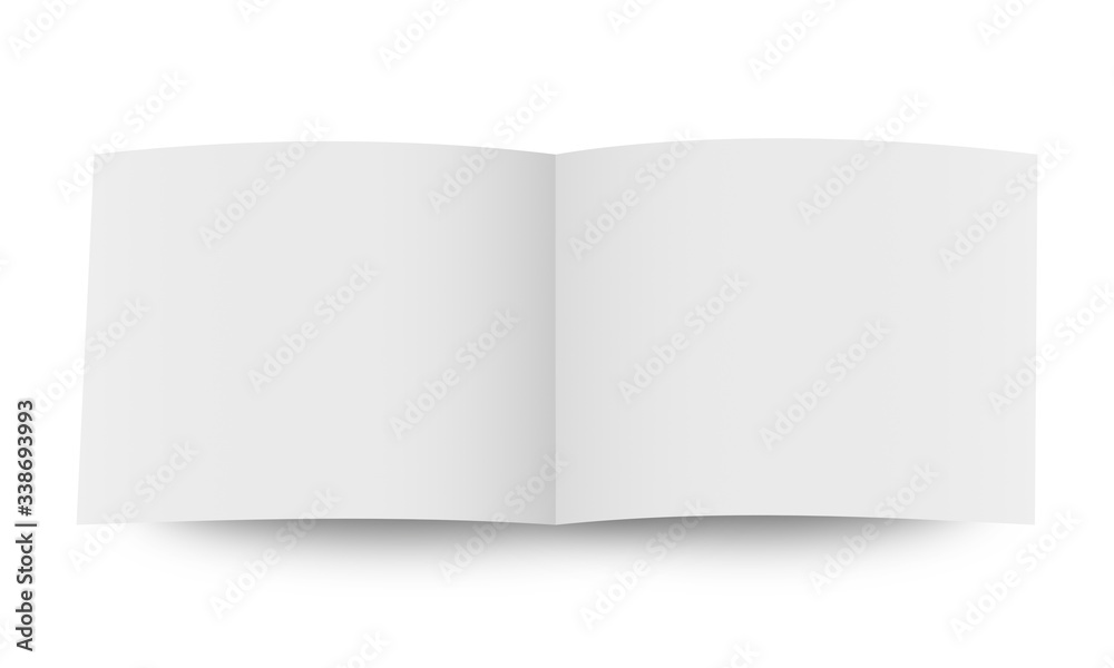 blank open book cover mockup on white background. blank open book cover mockup on white background.