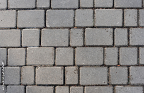 Rectangular paving stones. Texture for the background.