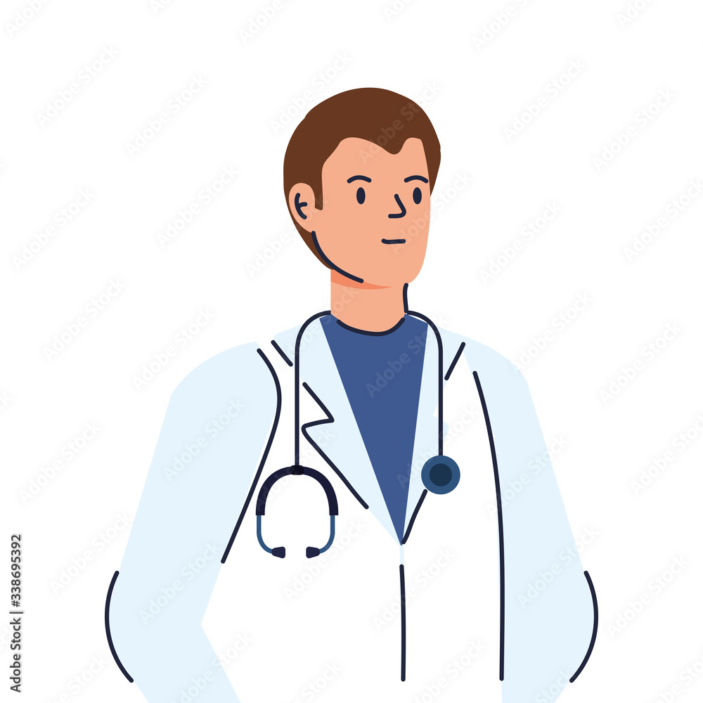 doctor male avatar character icon vector illustration design doctor male avatar character icon vector illustration design
