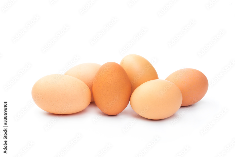 a lot of chicken eggs on a white background a lot of chicken eggs on a white background