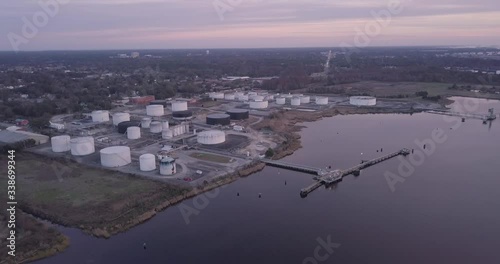 Fuel Containers at the Port on the River photo