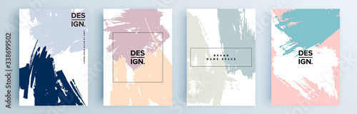 Modern abstract covers set, minimal covers design. Colorful geometric background, vector illustration.