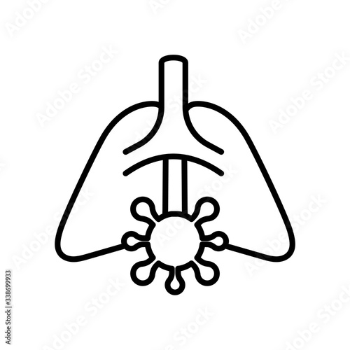 Lungs Vector Icon