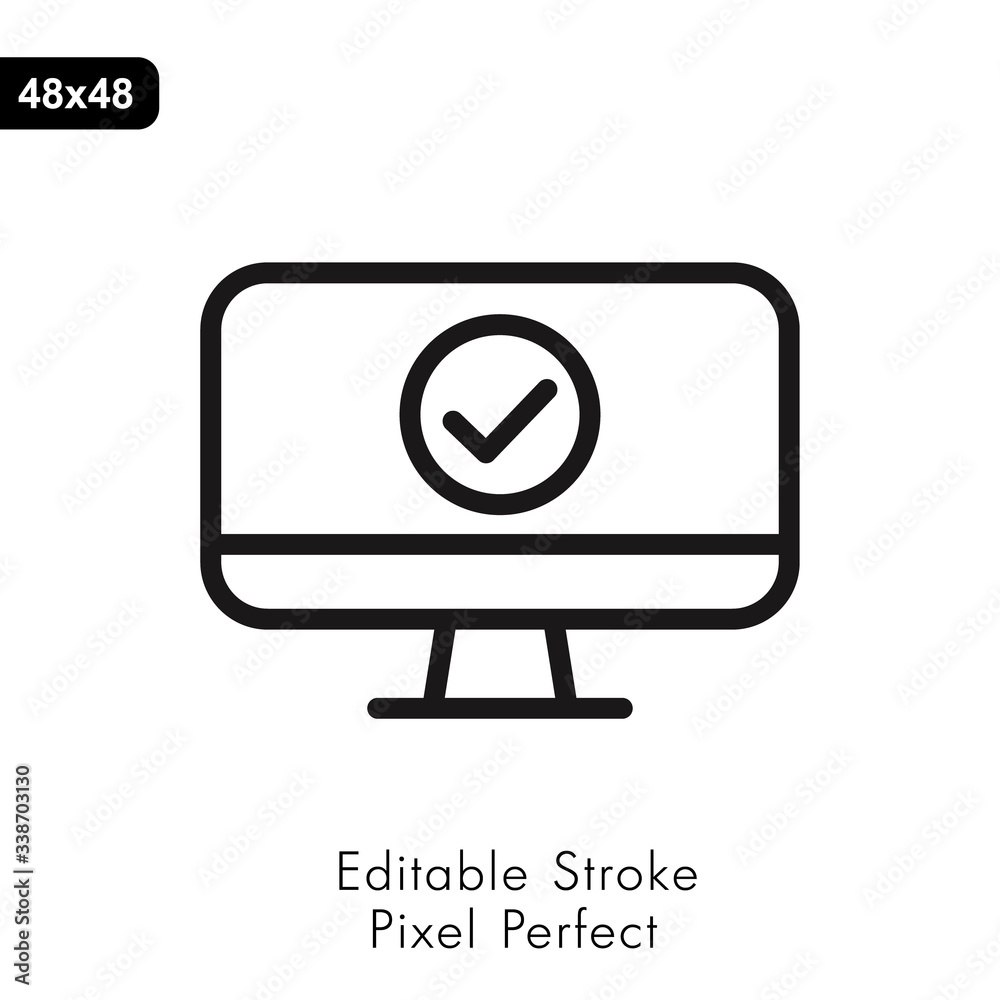Vector Desktop Computer Icon Vector Desktop Computer Icon