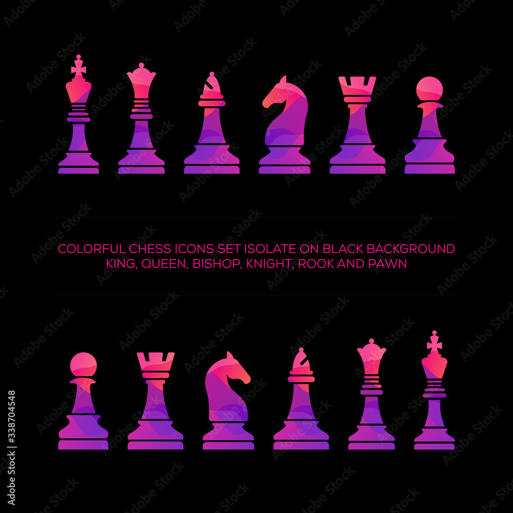 Checkmate King Queen Colored Icon In Powerpoint Pptx Png And