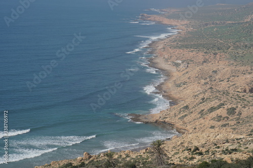 view of the sea from the beach photo