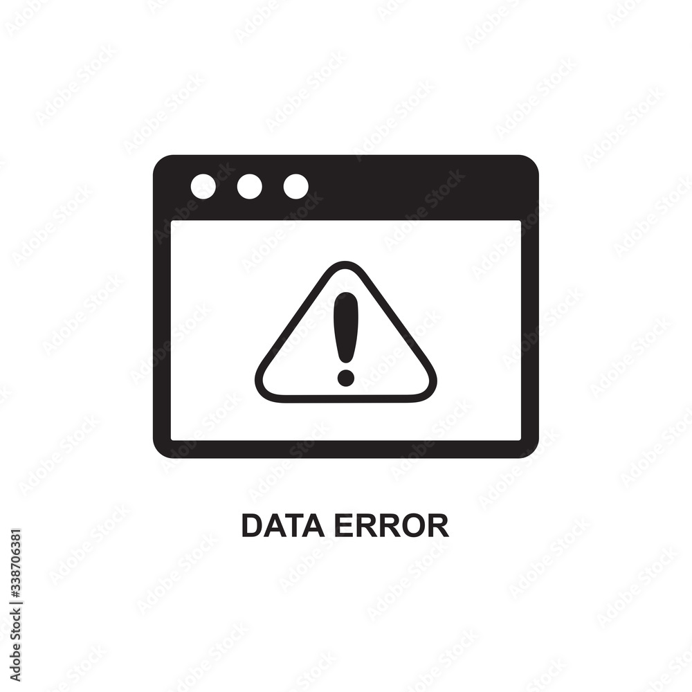 DATA ERROR ICON , WARNING INFORMATION ICON DATA ERROR ICON , WARNING INFORMATION ICON