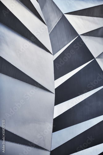 Abstract of city building's architectural feature
