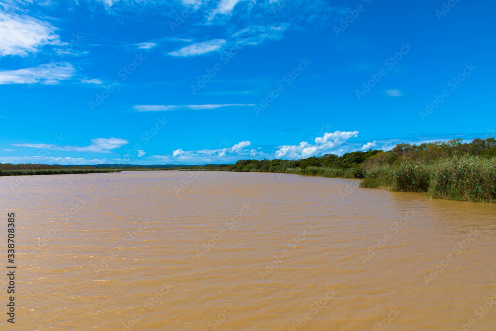River and Landscape in ISimangaliso Wetland Park in KwaZulu-Natal, South Africaenvironment, greater, horizon, infinty