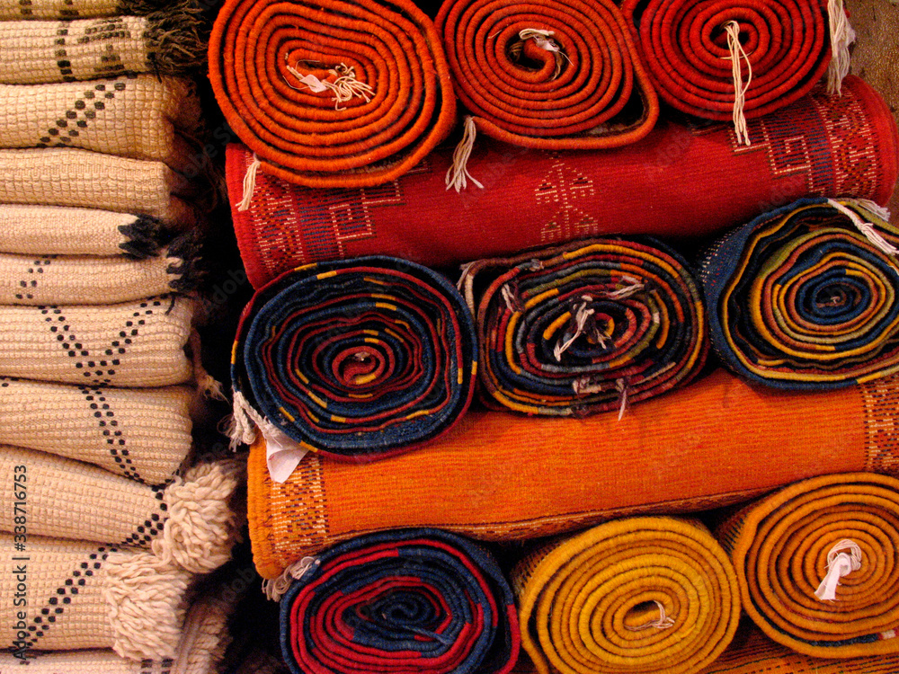 Morocco. Beautiful carpet shop on the mountain Morocco. Beautiful carpet shop on the mountain