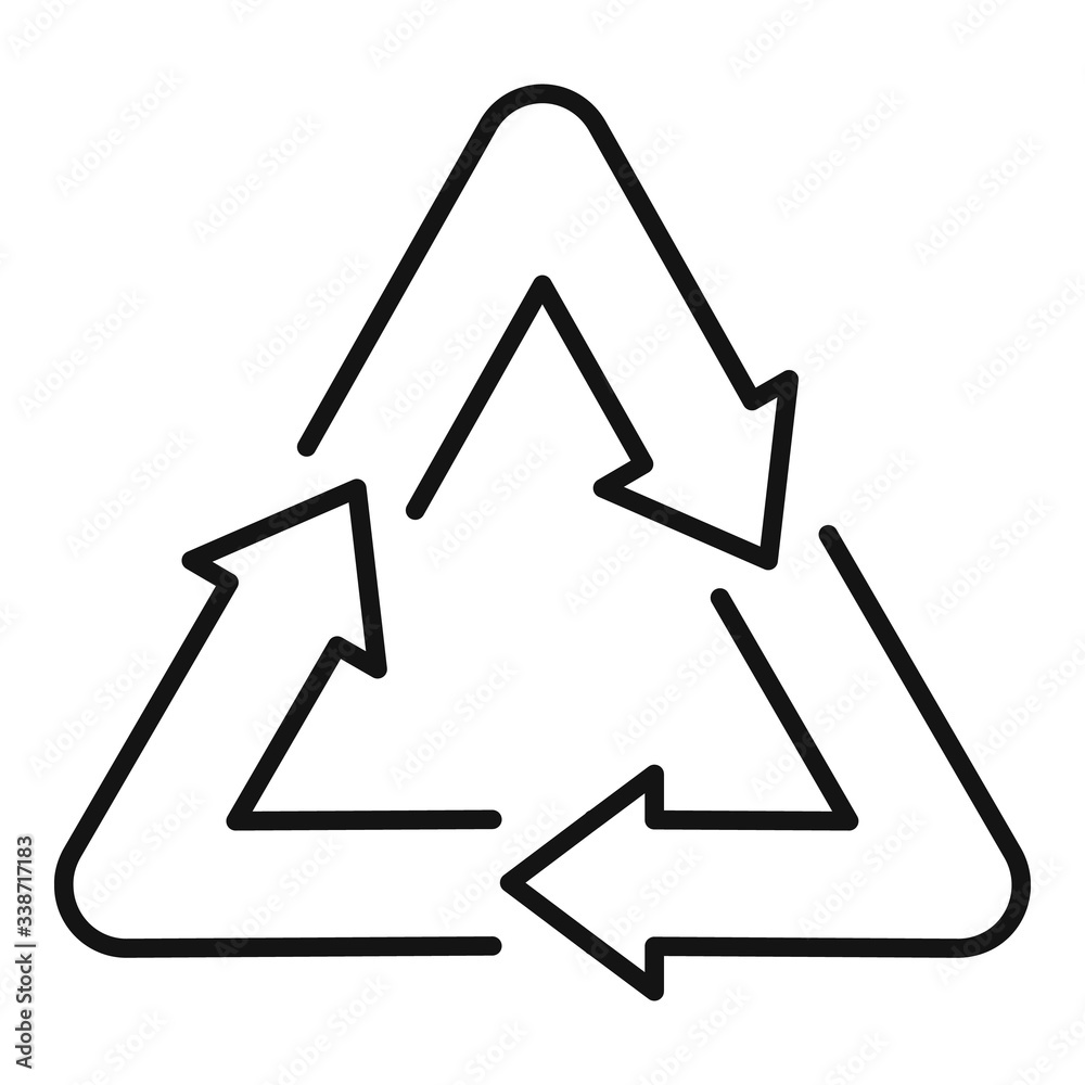 Planet recycling icon. Outline planet recycling vector icon for web design isolated on white background Planet recycling icon. Outline planet recycling vector icon for web design isolated on white background