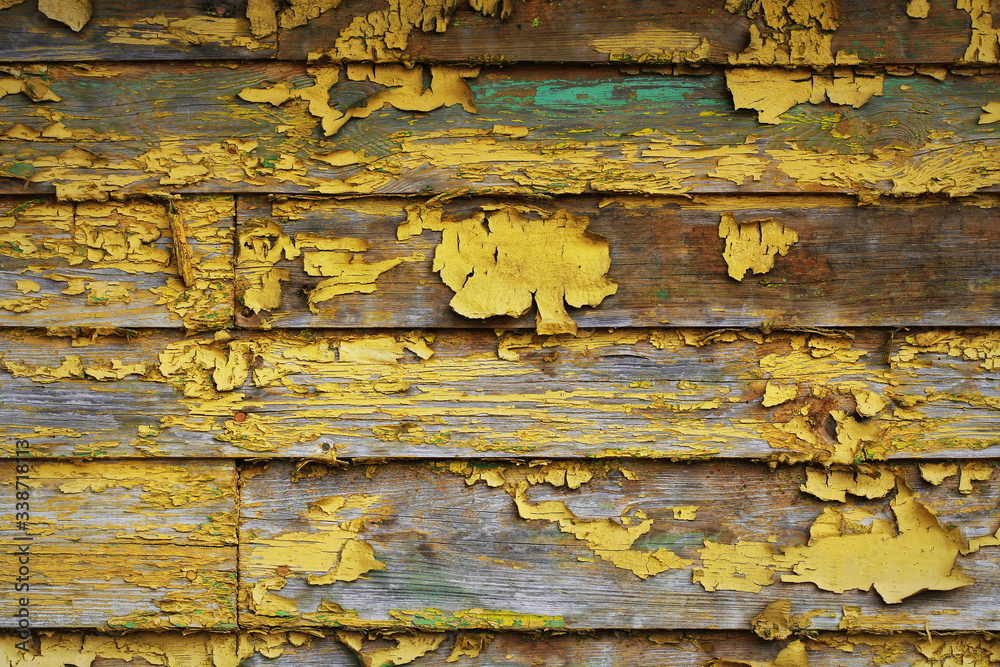 yellow painted wood planks as background or texture, natural pattern yellow painted wood planks as background or texture, natural pattern