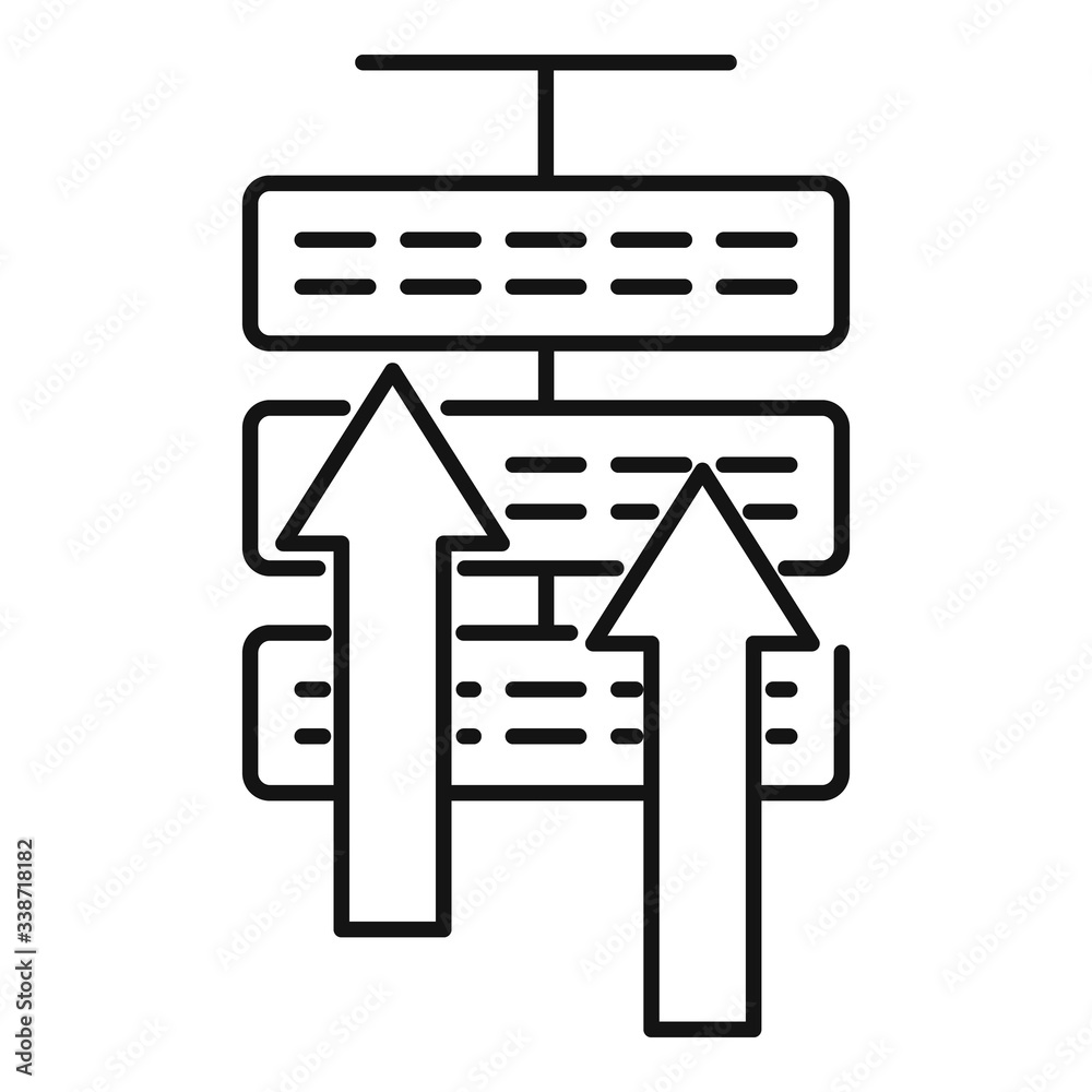 Data center icon. Outline data center vector icon for web design isolated on white background Data center icon. Outline data center vector icon for web design isolated on white background