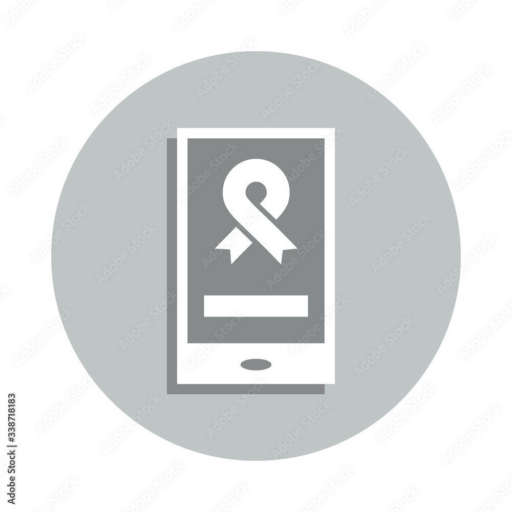 Charity, cancer badge icon. Simple glyph, flat vector of Charity icons for ui and ux, website or mobile application Charity, cancer badge icon. Simple glyph, flat vector of Charity icons for ui and ux, website or mobile application