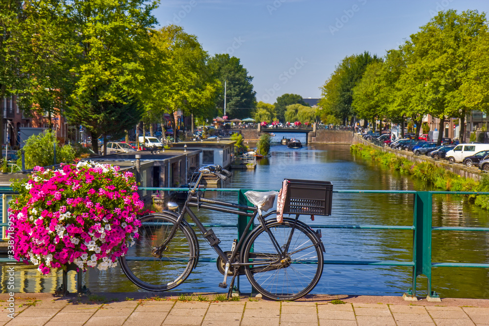 Beautiful view on Amsterdam canal