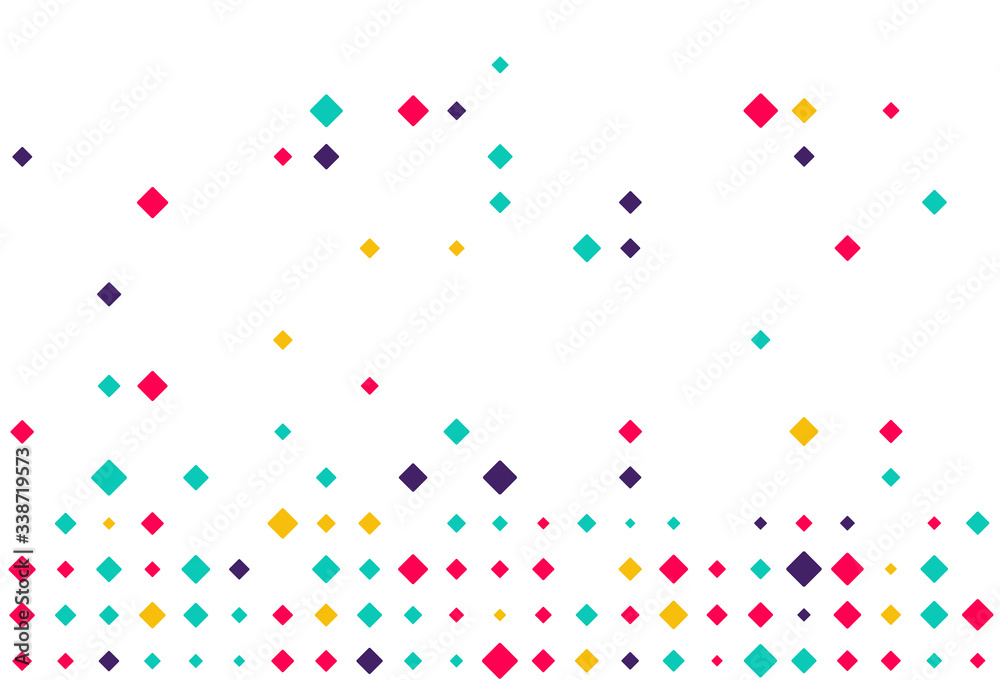 Colorful Festive. Vector geometric patterns with small and large rhombuses. with abstract rhombuses. Design elements for web banners, posters, cards. vector illustration.