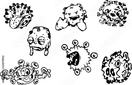 vector illustration of coronavirus