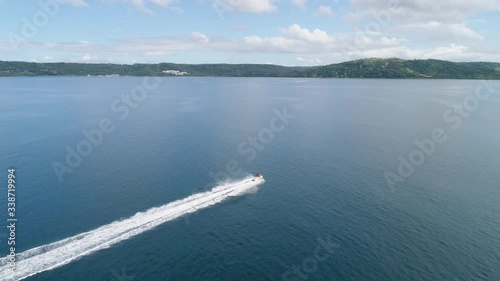Wallpaper Mural Aerial shot of Jet Ski near the tropical beach Playa Arenillas in Costa Rica in peninsula Papagayo coast in guanacaste Torontodigital.ca