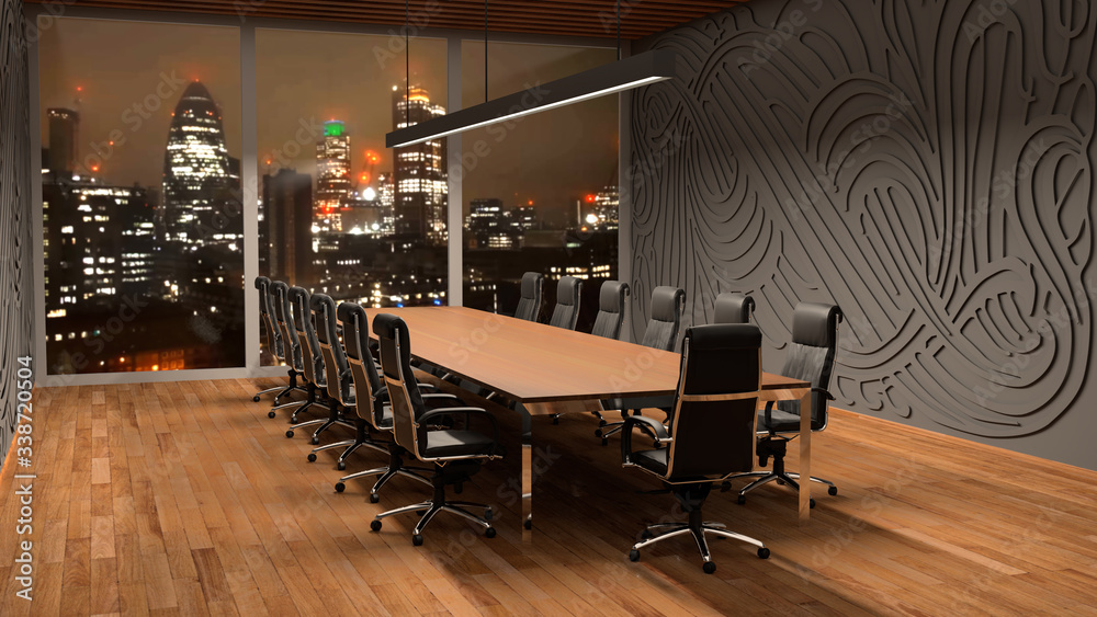 Office Meeting Room Closed Office - 3D Rendering