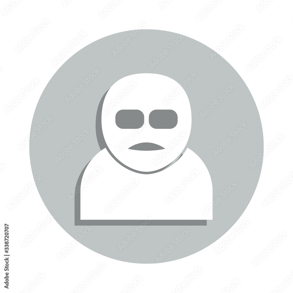terrorist badge icon. Simple glyph, flat vector of army icons for ui and ux, website or mobile application terrorist badge icon. Simple glyph, flat vector of army icons for ui and ux, website or mobile application