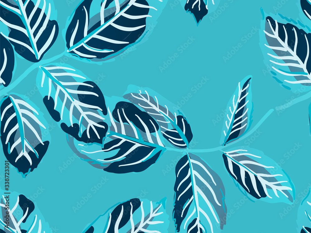 Leaves Seamless Pattern. Leaves Seamless Pattern.