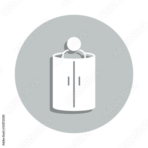 cryotherapy, freezing badge icon. Simple glyph, flat vector of Miscellaneous icons for ui and ux, website or mobile application