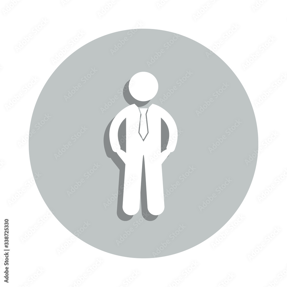 poor businessman badge icon. Simple glyph, flat vector of Poor people icons for ui and ux, website or mobile application poor businessman badge icon. Simple glyph, flat vector of Poor people icons for ui and ux, website or mobile application
