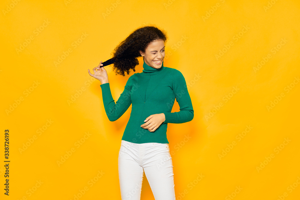 beautiful woman lifestyle charm smile studio Model