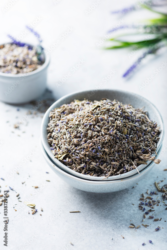 Dried lavender flowers Dried lavender flowers