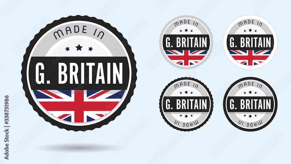 Made in Great Britain collection with British flag symbol.