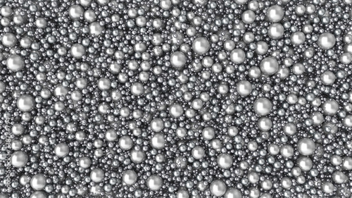 Tableau sur toile Abstract Metallic Spheres Background