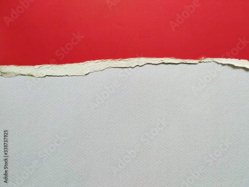 ripped paper on white background