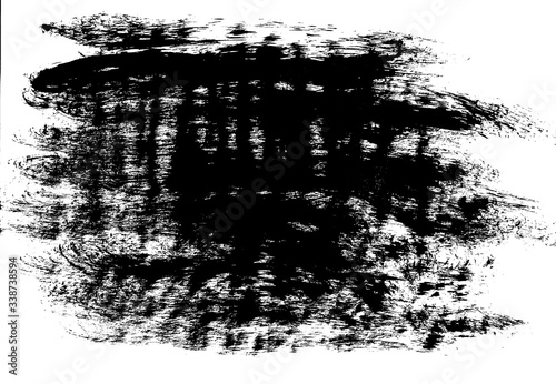 Texture of black paint, ink, grunge, brush stroke