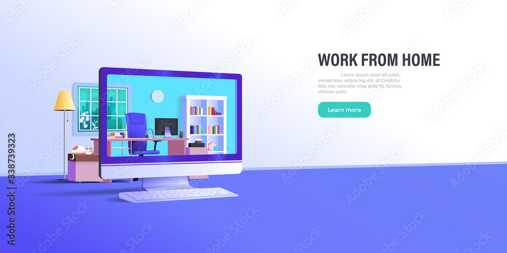 Stay at home working from home social distancing Covid-19. Coronavirus. Stay at home working from home social distancing Covid-19. Coronavirus.