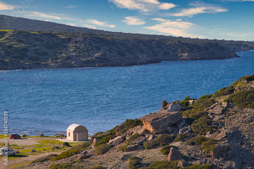 Fototapeta Naklejka Na Ścianę i Meble -  Chapel on the coast of Kormakitis - Cyprus