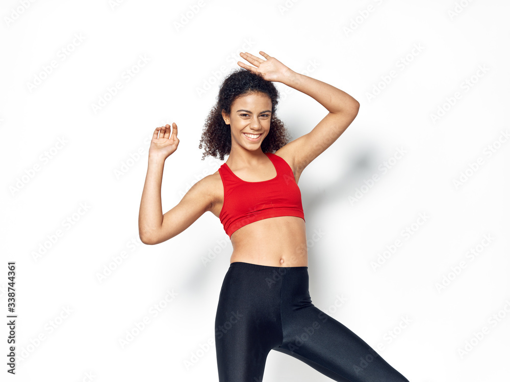 young woman doing yoga