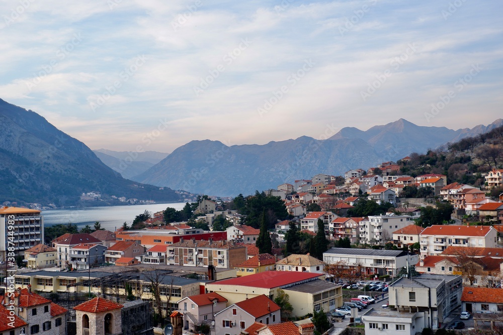 Red roofs of Kotor (Montenegro)