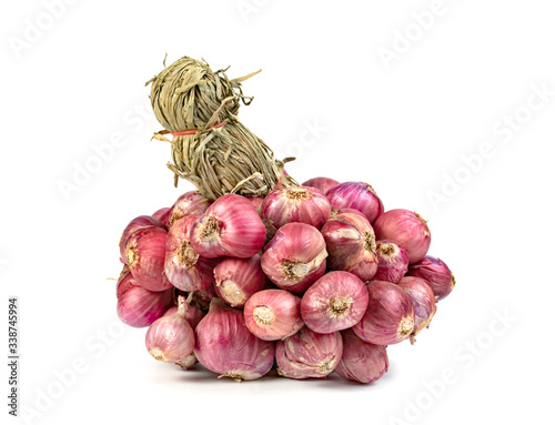 shallots onion isolated on a white background