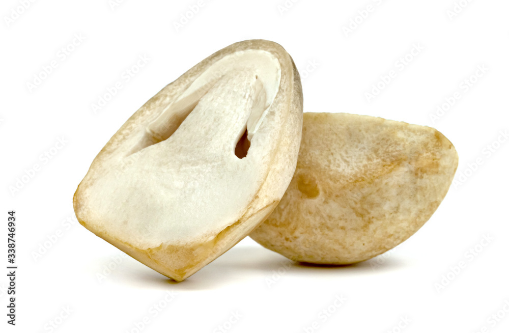 Straw mushroom isolated on white background