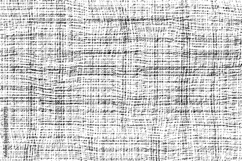 Texture of burlap, canvas. Vector background, shades of gray.	
