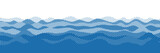 Vector drawing of waves on the sea, natural background, abstraction