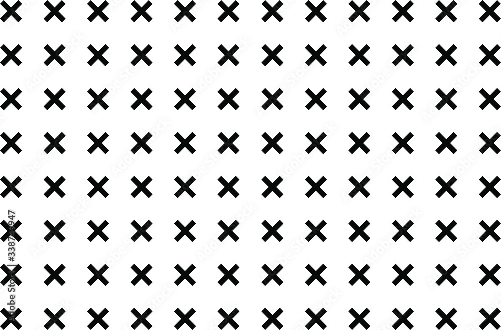 Tile black and white x cross pattern
