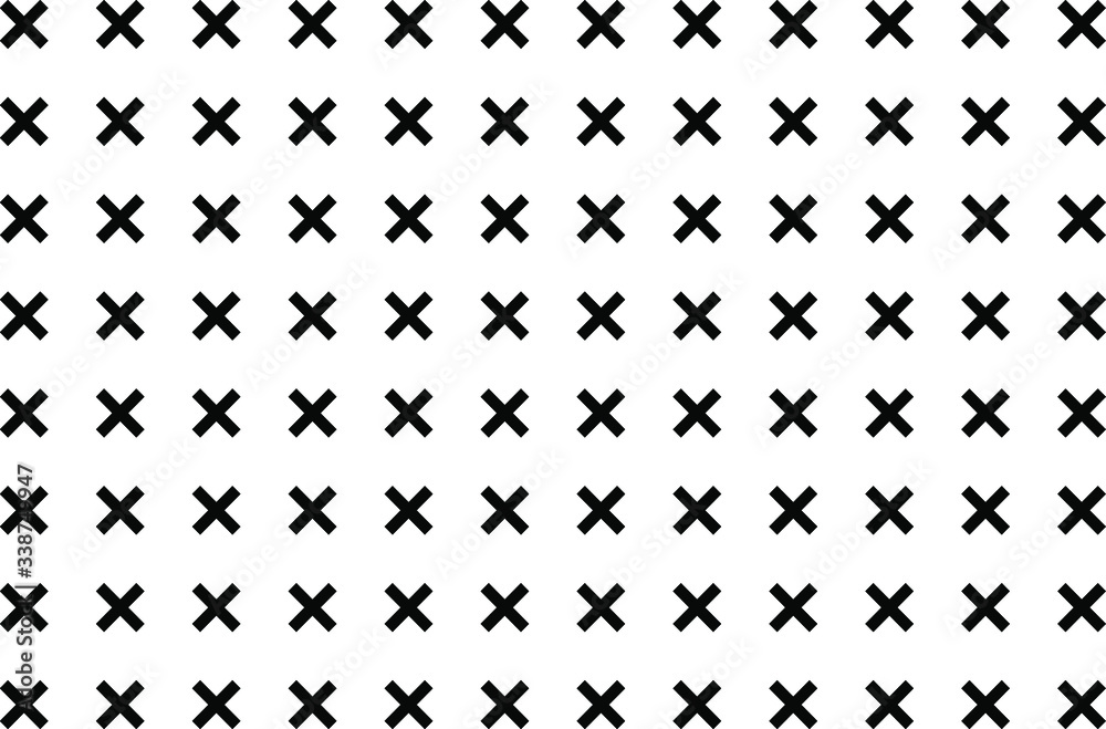 Tile black and white x cross pattern
Tile black and white x cross pattern