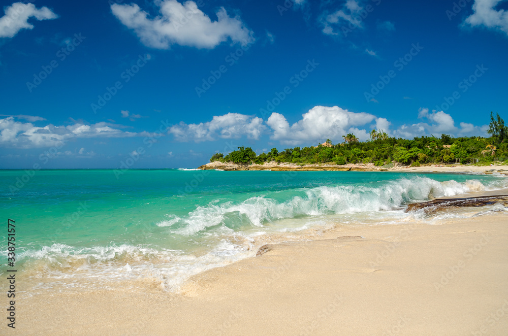 Plage de rêve en mer Caraïbe Plage de rêve en mer Caraïbe